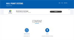 Desktop Screenshot of nullpunktsystems.com